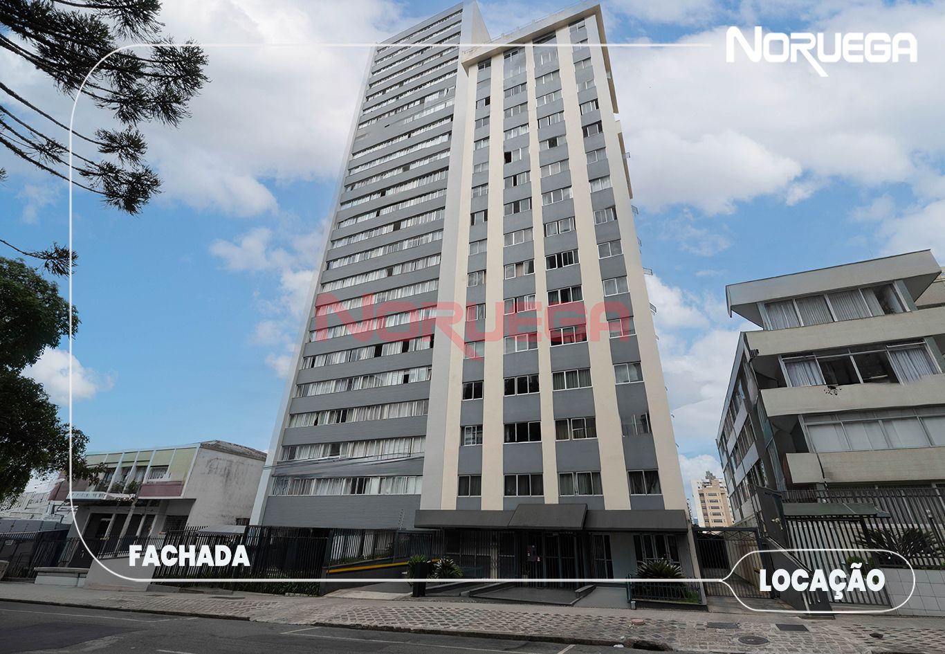 Apartamento com um quarto, e banheiro para alugar no centro de Curitiba