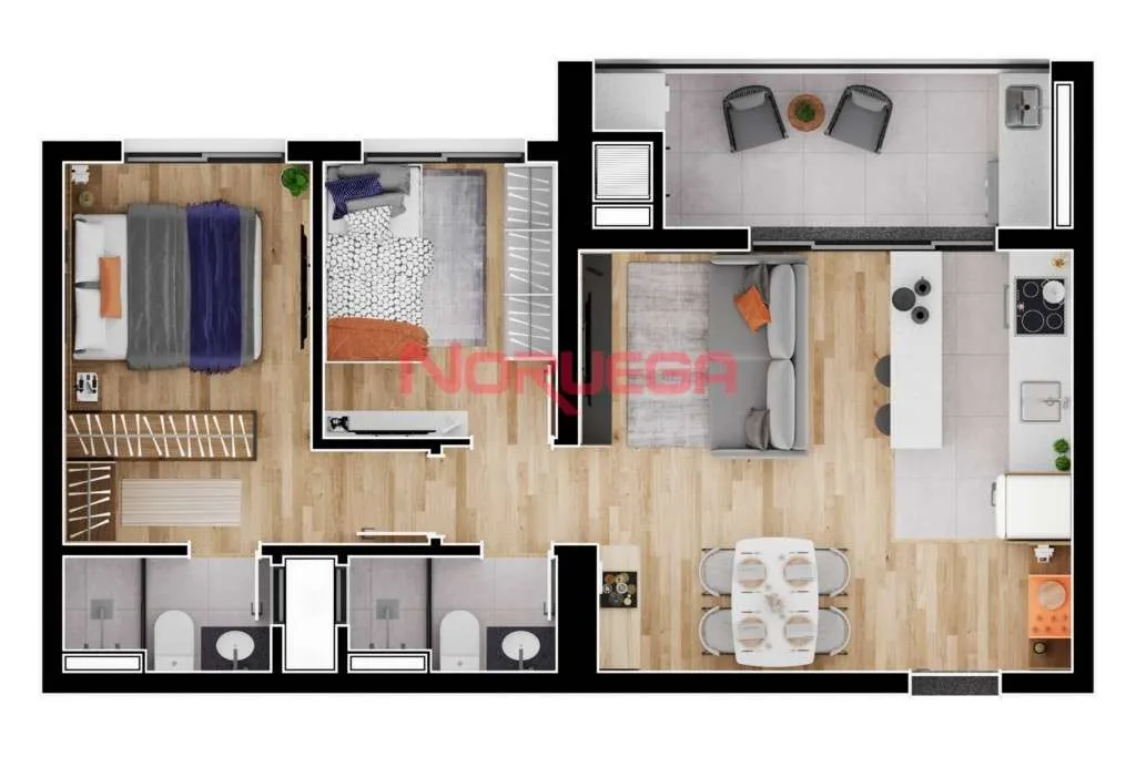 Apartamento, 2 quartos, 57 m² - Foto 17