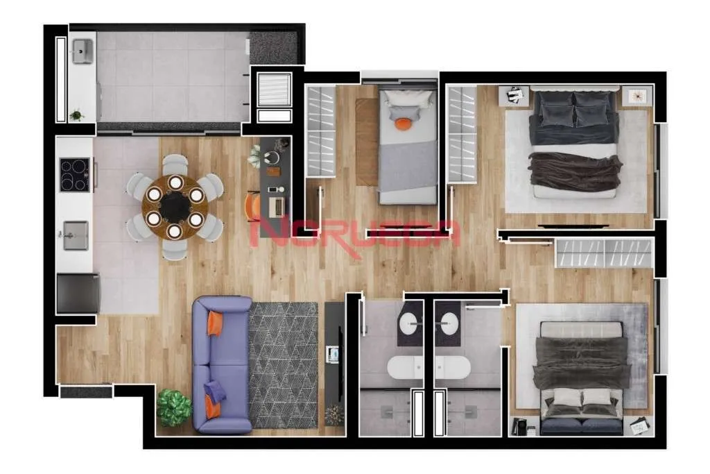 Apartamento, 3 quartos, 70 m² - Foto 5