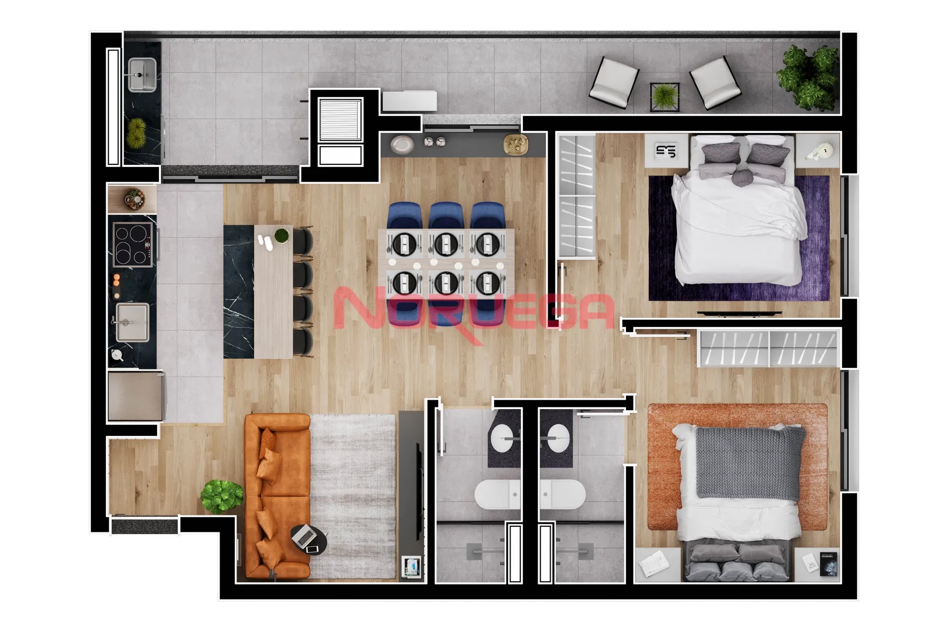 Apartamento, 3 quartos, 65 m² - Foto 5