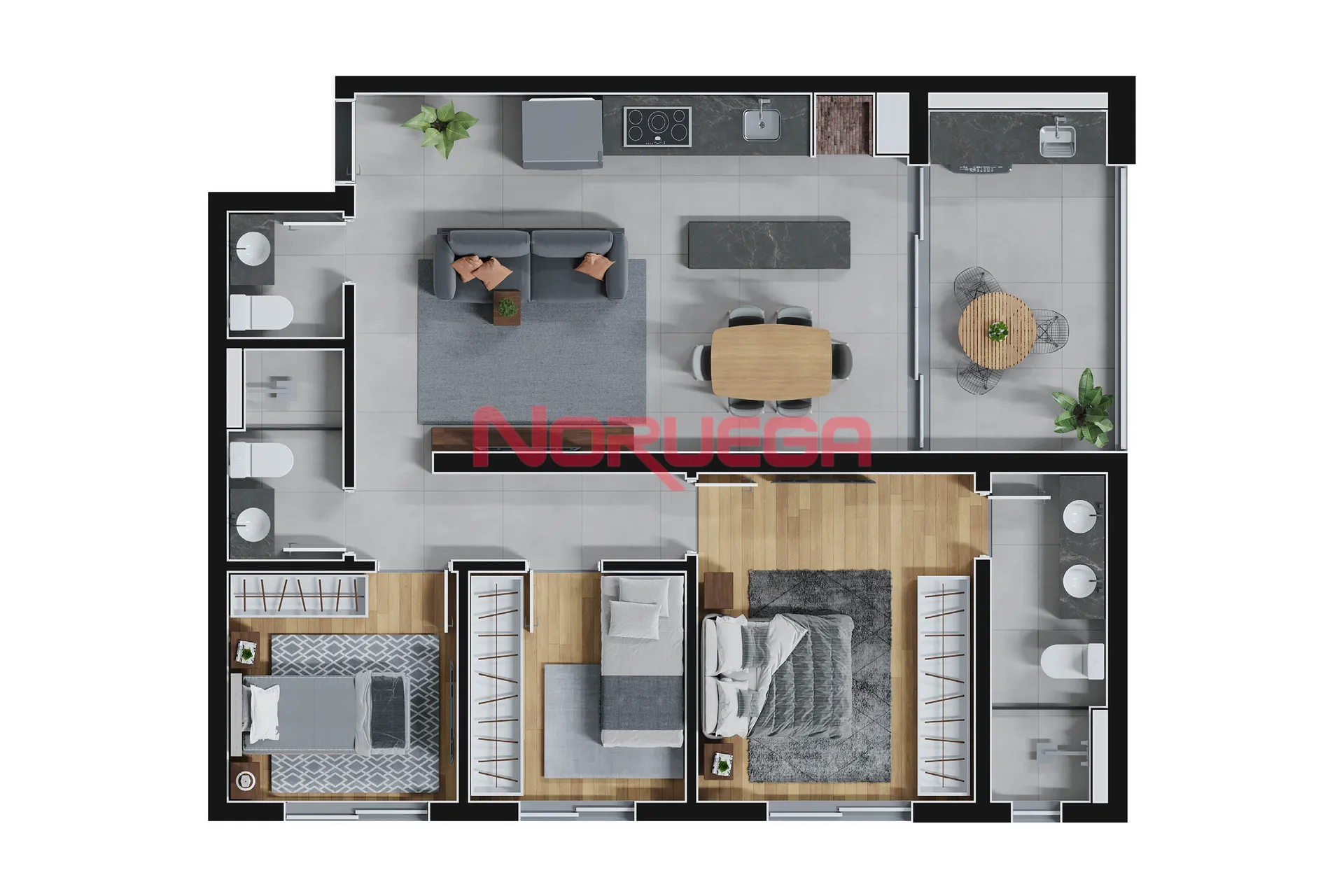 Apartamento, 3 quartos, 72 m² - Foto 7