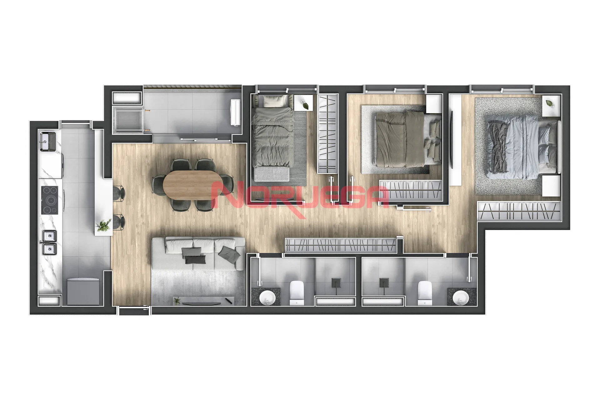 Apartamento, 3 quartos, 70 m² - Foto 10