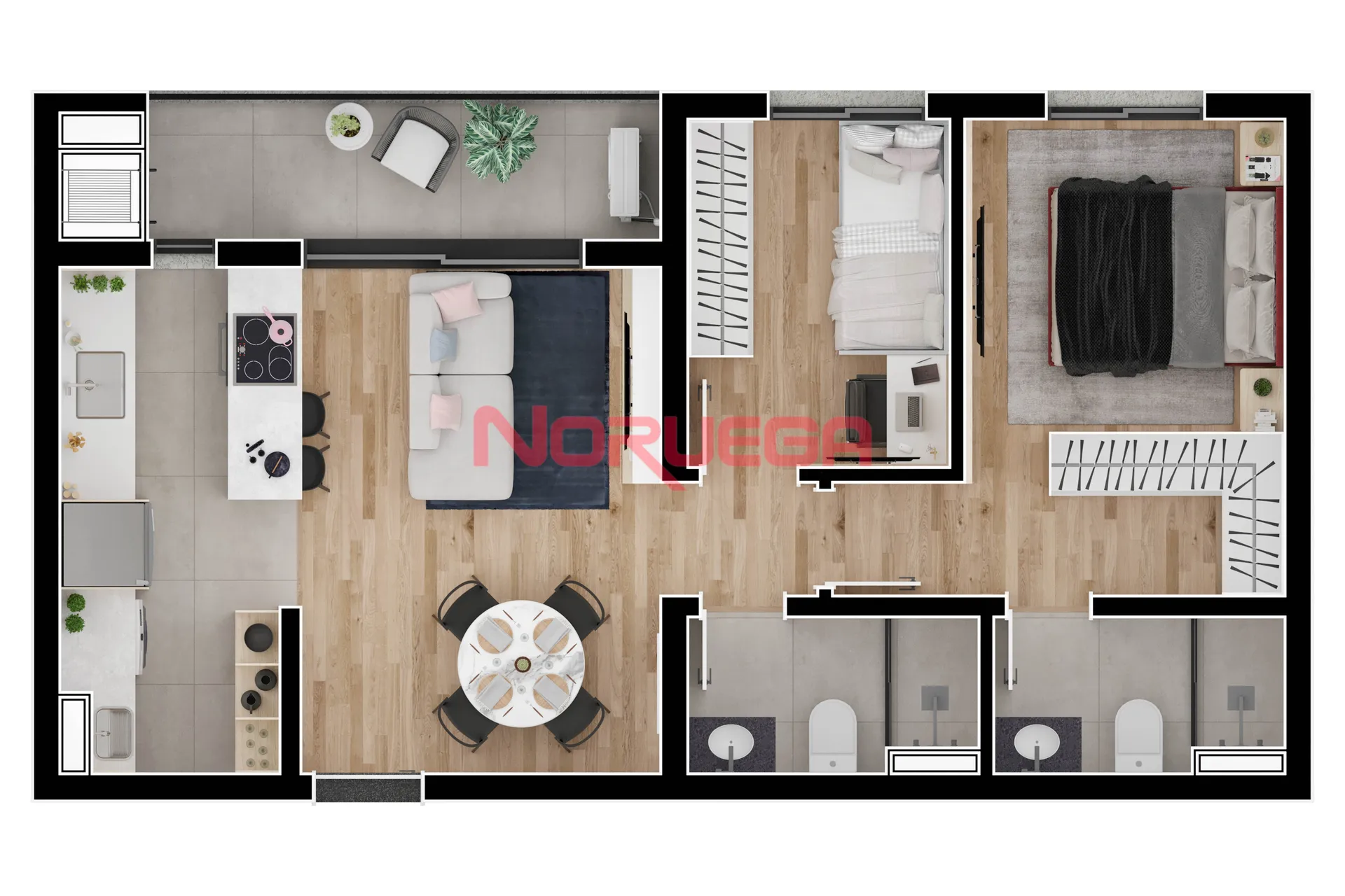 Apartamento, 3 quartos, 71 m² - Foto 9